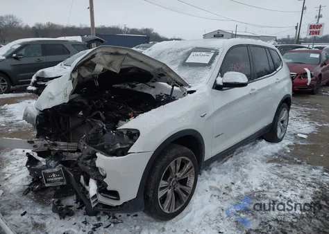 2015 BMW X3 xDrive28I z USA, uszkodzony, nr VIN 5UXWX9C5XF0D47881
